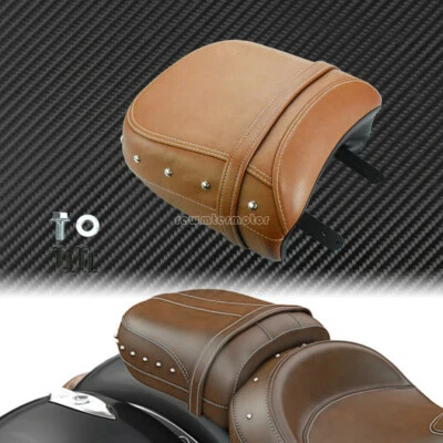 Brown Rear Passenger Seat Pillion Pad Fit For Indian Chief Dark Horse Roadmaster - Image 1 of 4