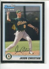 2010 Bowman Prospects Black Jason Christian BP28 Oakland Athletics