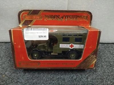 1/43 Matchbox Models Of Yesteryear  1910 Ambulance Renault T1* - Image 1 of 4
