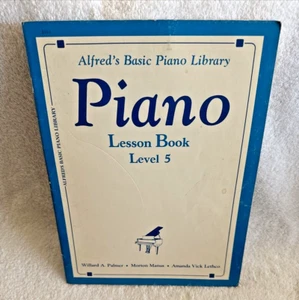 Vintage Alfred's Basic Piano Library - Piano Lesson Book Level 5 - 1984 / 1980s - Picture 1 of 5