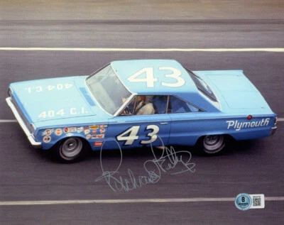 FOTO 8x10 firmada autografiada por Richard Petty NASCAR RACING LEGEND BECKETT BAS Foto 1 de 2