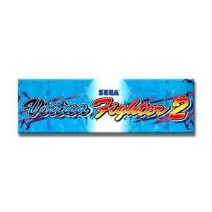 Carpa arcade premium Virtua Fighter 2 para restauración letrero retroiluminado - Imagen 1 de 1
