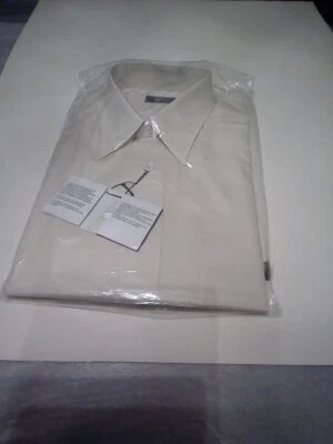 HUGO BOSS MENS LONG SLEEVES BEIGE SHIRT - Image 1 of 4