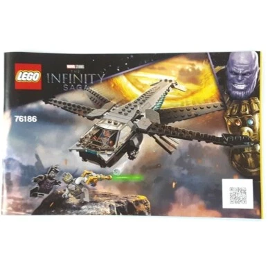 LEGO® Black Panther Dragon Flyer Manual de instrucciones Folleto para Set 76186  Foto 1 de 4