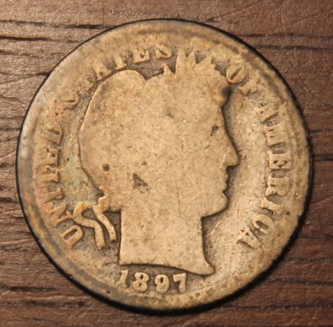 1897 O Barber Dime.............................................Lot 5564 Cover