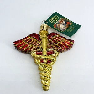 2019 símbolo médico de navidad del viejo mundo vidrio soplado brillante adorno de navidad - Imagen 1 de 13