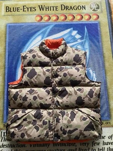 NWOT Todd Snyder x LL Bean Orange Duck Camo Puffer Vest Downtek Men’s Size XL - Picture 1 of 11