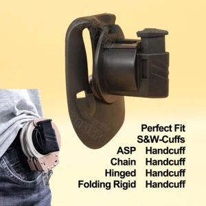 Duty Handcuff Holster Fit Vipertek Chicago Hiatt ASP Handcuffs Law Enforcement - Picture 1 of 7