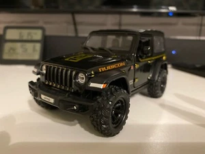 1:32 Jeep Wrangler Rubicon Black 1/32 Diecast Metal Model Car Gift Toy Kids - Picture 1 of 13