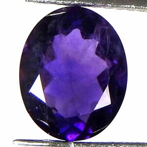 2.25Cts100%Natural Top Cut Blue Amethyst Agate Oval Cabochon Loose Gemstone