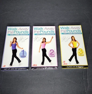 Walk Away The Pounds VHS Leslie Sansone Miles 1 2 3 Walking Exercise Sealed New - Image 1 of 4