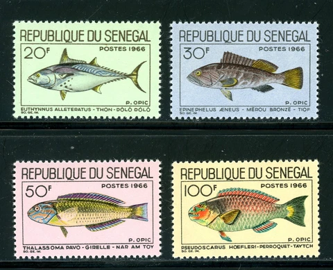 Senegal Scott #270-273 MNH Fish Marine Life FAUNA CV$5+ 383278 th-1 Cover