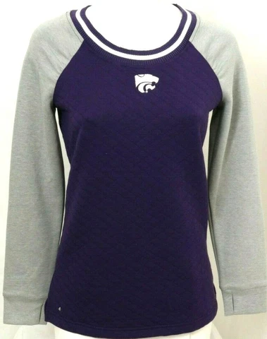 NEW K-State Kansas State KSU Wildcats Antigua MVP Quilted Sweater Women's M Cover