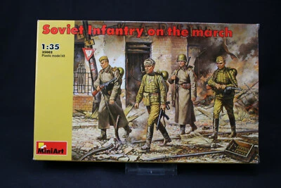 YV088 MINIART 1/35 maquette figurine 35002 Soviet Infantry on the March - Photo 1/4