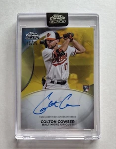 COLTON COWSER - 2024 Topps Chrome Black GOLD Ivory #/25 Auto (RC) Orioles - Picture 1 of 2