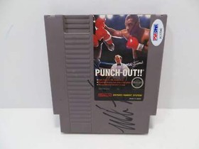 &iexcl;&iexcl;PI&Ntilde;ETAZO FIRMADO POR MIKE TYSON!! JUEGO CARTUCHO NES CERTIFICADO DE AUTENTICIDAD PSA