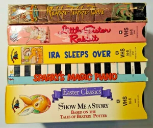 6 VHS lot family home entertainment fhe cartoons Little Sister Rabbit Ira Sleeps - Picture 1 of 12