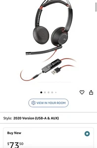 Poly Blackwire C5220 USB-C und 3,5 mm Stereo Headset - Bild 1 von 7