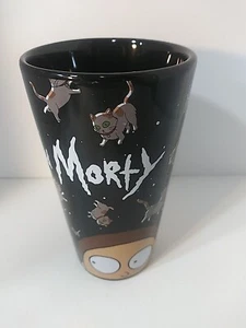 Rick And Morty 16 Oz Pint Drinking Glass Adult Swim Cartoon Network TV 2017 Used - Picture 1 of 4