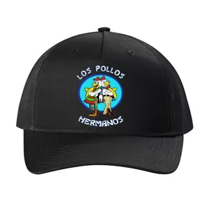 Gorra de camionero impresa con logotipo de 5 paneles de Los Pollos Hermanos - Imagen 1 de 2