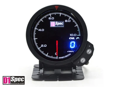 Genuino D1 Spec Distinct Racing Gauge III 60 mm presión de aceite esfera negra Foto 1 de 4