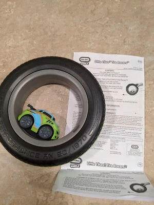 Little Tikes Tire Racers Race Car Kid Powered Tire Racer Blue Green  - Image 1 of 4