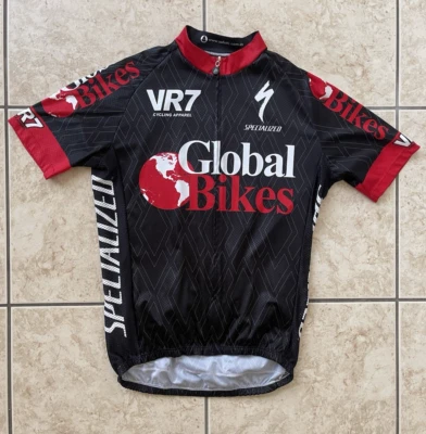 Safetti VR7 Specialized Men’s Short Sleeve Cycling Full Zip Jersey Road Bike Top - Image 1 of 4