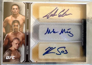 Jake Ellenberg Munoz Ksos 2012 knockout Tripe auto 6/20 Ufc - Picture 1 of 2