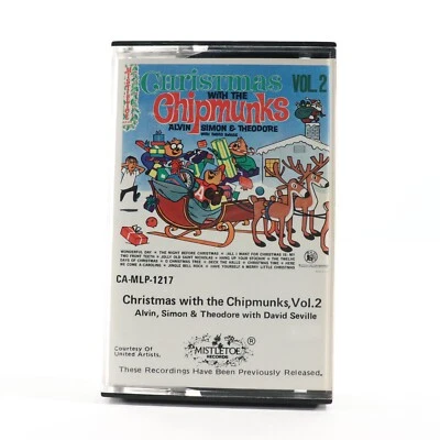 Christmas with the Chipmunks Vol. 2 VTG (Cassette Tape, Mistletoe) CA-MLP-1217 - Image 1 of 4