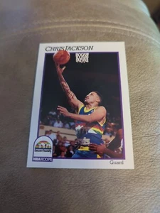 1991-92 Hoops Chris Jackson Denver Nuggets #52 - Picture 1 of 2