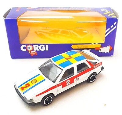 Corgi Toys England 1:43 SAAB 9000 "SHELL - RECARO" Rally Model Car C106 MIB`84! - Image 1 of 4