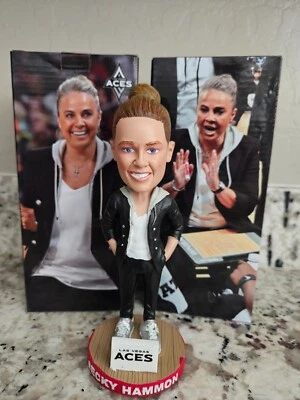 Becky Hammon Las Vegas Aces Bobblehead NIB 08/30/24 Giveaway SGA WNBA - Image 1 of 2