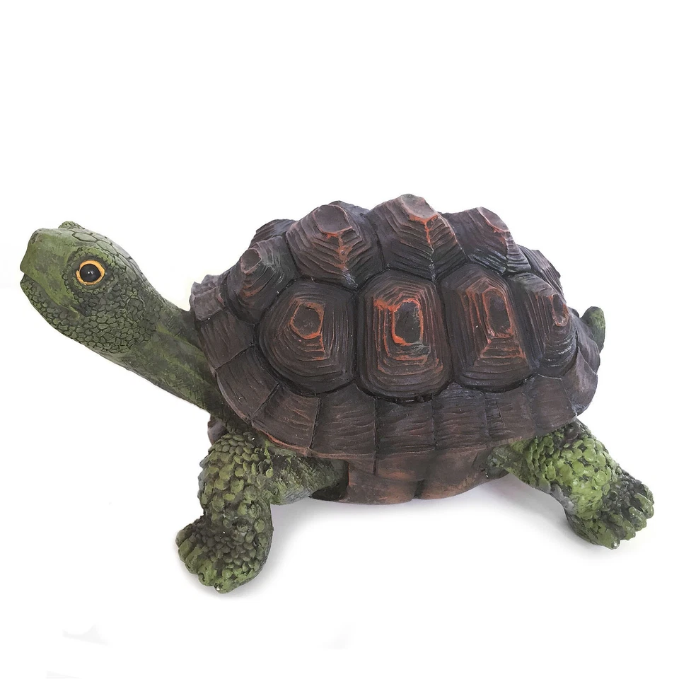 Resin Outdoor Yard Decoration Sculptural Tortoise Garden Turtle Statues - Image 1 of 4