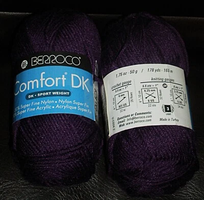 DOS MADEJAS BERROCO COMFORT DK HILO MORADO Foto 1 de 2