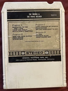 The Mamas and The Papas Deliver 8 Track Cartridge Dunhill Records GRT - Bild 1 von 3