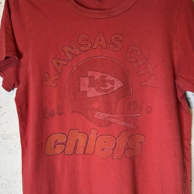 Винтажная футболка Junk Food Originals размер XL Kansas City Chiefs одинарный шов футболка - Изображение 1 из 4