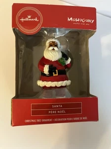 Hallmark Mahogany Santa Red Box Christmas Tree Ornament NIB Soulful True You - Picture 1 of 6