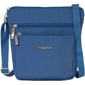 Baggallini Modern Pocket Crossbody Handbag Purse Lightweight Blue Wallet - Picture 1 of 8