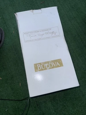 Reloj de pared marca Bulova Frank Lloyd Wright " campana con péndulo Foto 1 de 2