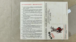 NOVARA CITTA'-PUBBLICITA' CONSORZIO AGRARIO COOPERATIVO RISO-doppia-D9-168 - Picture 1 of 1