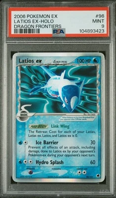 2006 Pokémon EX Series Dragon Froniters Latios ex Holo 96/101 PSA 9 *NEW CERT* - Image 1 of 2