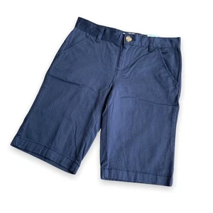 Old Navy Girls Shorts Sz 14 Classic Rise Navy Blue Uniform Adjustable Waist NEW - Picture 1 of 7
