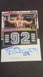 2023 Impeccable WWE Shawn Michaels Intercontinental Championship Debuts Auto /92 - Picture 1 of 2