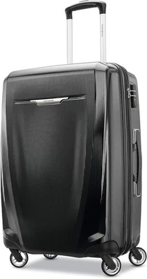 Samsonite Winfield 3 DLX 25" Hardside Expandable Luggage W/ Spinners, Black NOB - Image 1 of 4