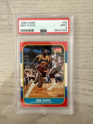 1986 FLEER #34 ERIC FLOYD PSA 9 - Image 1 of 2