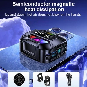 Magnetyczne rozwiązanie do chłodzenia telefonu komórkowego z regulowaną prędkością dla wygody - Zdjęcie 1 z 13