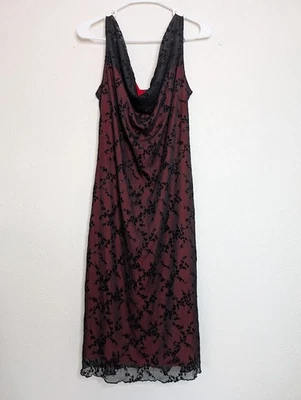 De colección Y2K Candy Rocket Caprichoso Gótico Hada Grunge Terciopelo Negro Rojo Talla 1X Foto 1 de 4