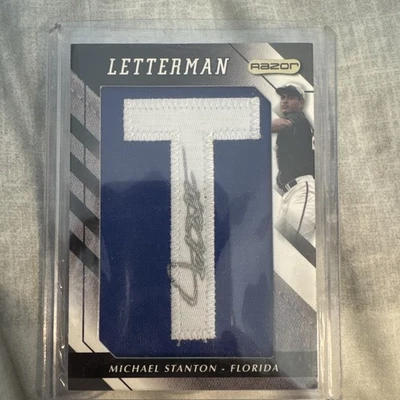 2008 Razor Letterman Giancarlo Stanton #MS-T1 (AU, RC) - Image 1 of 2