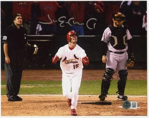 FOTO FIRMADA POR JIM EDMONDS 8X10 CARDENALES DE SAN LUIS AUTÓGRAFO CERTIFICADO DE AUTENTICIDAD BECKETT - Imagen 1 de 1