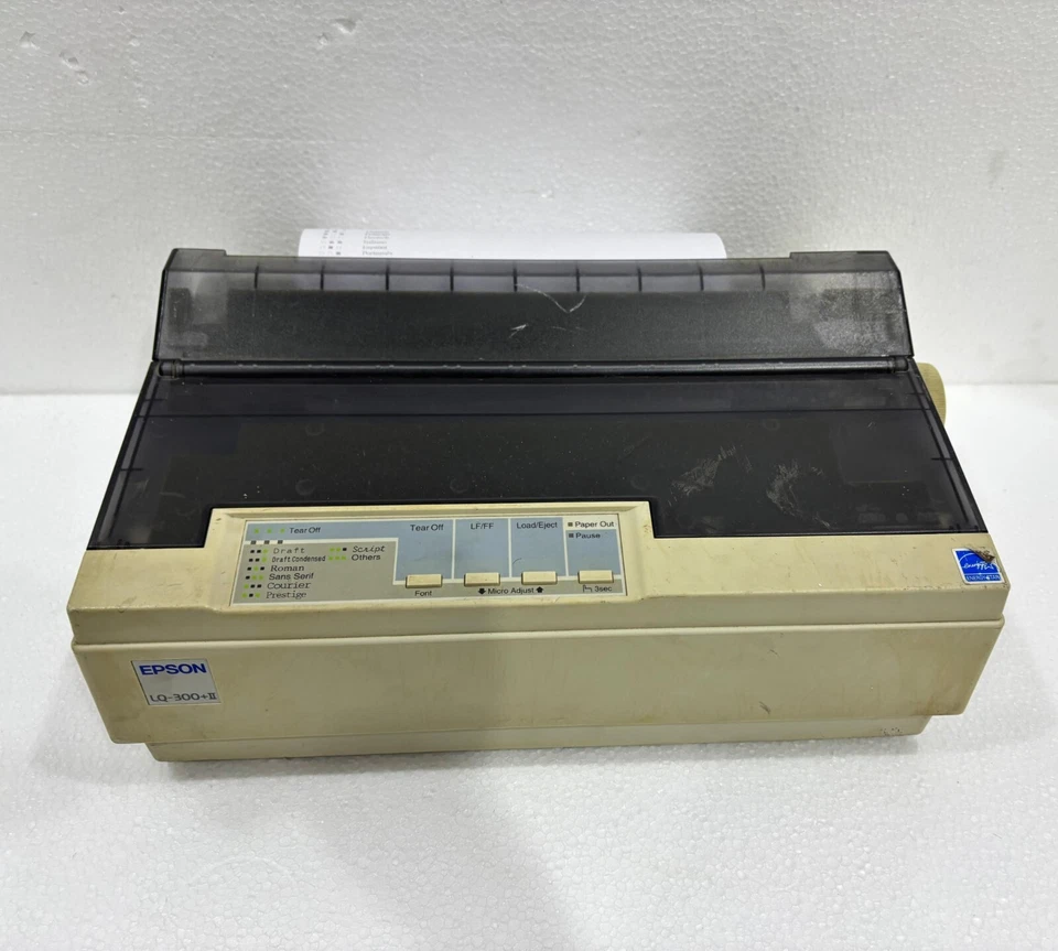 Epson LQ-300+ ll Workgroup Dot Matrix Printer P172B - Image 1 of 4